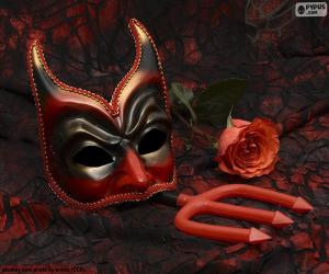 пазл Таинственная карнавальная маска